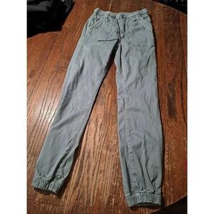 American Eagle Stretch Women’s Pants Sz 2 Gray Jogger Style Drawstring Waist